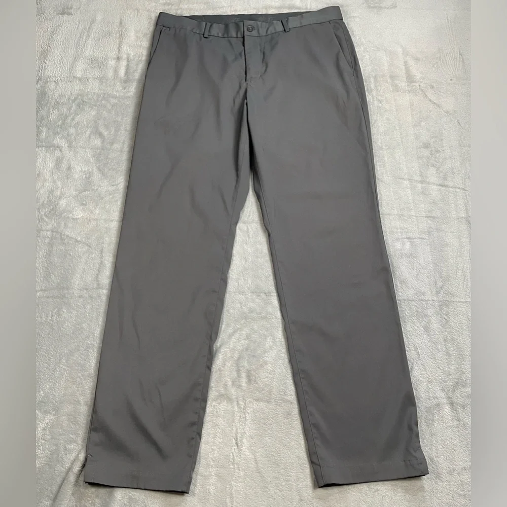 Nike Golf Pants 34x32 (36x32) Mens‎ Victory Performance Dark Gray Flat Front
